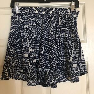 Never been worn navy printed skort
